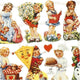 Creativ company vintage plaatjes - poëzieplaatjes - klassieke motieven - kinderen - 2 vellen