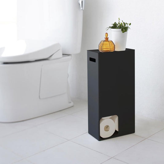 Yamazaki wc rolhouder - tower - zwart