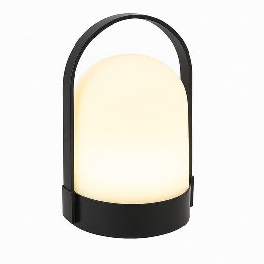 Grundig portable lamp - draagbare lamp met handvat - portable lamp warm white - lamp op batterijen 3x aa - zwart wit