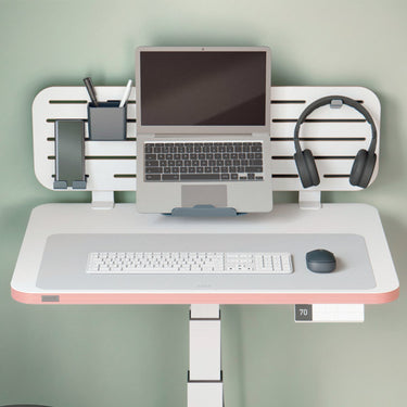 Leitz grote leren bureau onderlegger 70x36 cm - gerecycled leer - anti-slip - voor toetsenbord muis - grijs