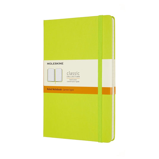 Moleskine classic notitieboek - large - hardcover - gelinieerd - citroen groen