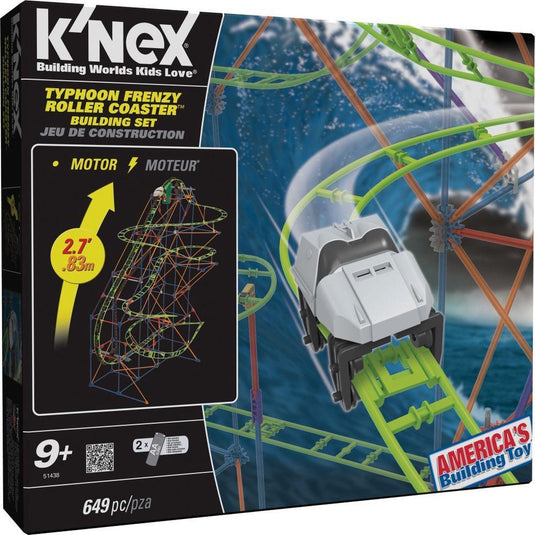 K'nex typhoon frenzy rollercoaster
