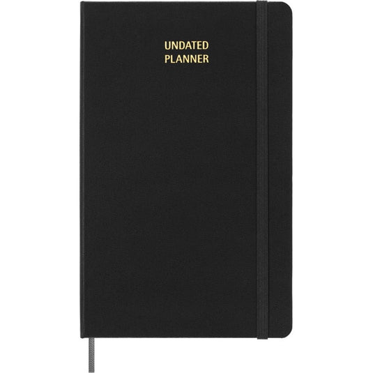 Moleskine ongedateerde planner - wekelijks - large - zwart