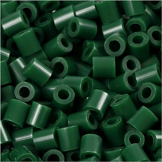 Creotime strijkkralen 5 mm 1100 stuks donker groen