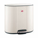 Wesco multicollector 3 prullenbak afvalscheiding (1x25 liter, 2x12 liter) | 49 liter | metaal - mat zand | pedaalemmer met soft close en geurfilter