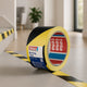 Tesa - markeringstape - 33m x 50mm - geel zwart - pvc
