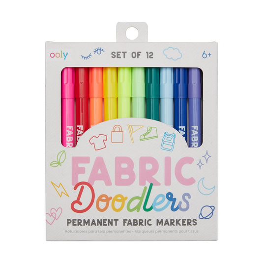 Ooly - fabric doodlers - 12 stiften om je kleding op te leuken!