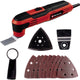 Einhell elektrische multitool tc-mg 250 ce - 250 w - constante elektronica - stofafzuiging - incl. 9x schuurpapier, schraper en zaagblad