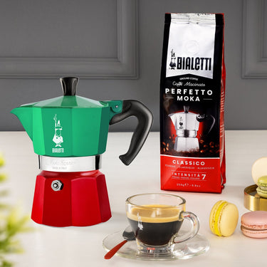 Bialetti moka express italia - percolator - 3 kops - aluminium