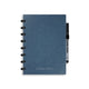 Correctbook a5 uitwisbaar notitieboek – linnen hardcover – herbruikbaar schrift – steel blue – gelinieerd – inclusief pen wisdoekje – aanvulbaar met extra pagina’s