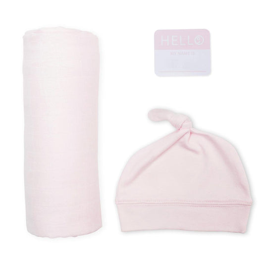 Lulujo hello world - swaddle mutsje - pink