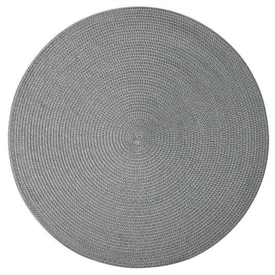 Westmark set van 4 placemats, ø 38 cm, polypropyleen, grijs, saleen-collectie: circle