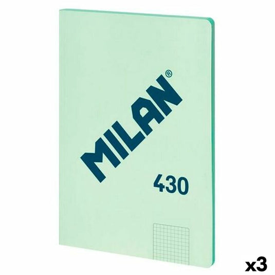 Milan notitieboekje serie 1918 groen a4 48 lakens (3 stuks)