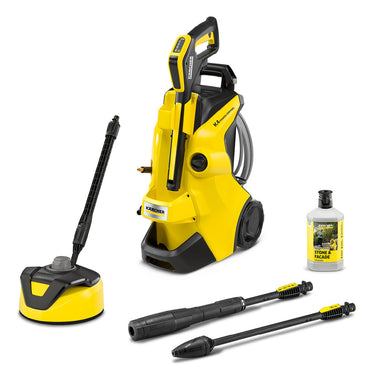 Kärcher k 4 premium power control flex home hogedrukreiniger - premiumflex hogedrukslang - 130 bar - 420 l u - 30 m2 u - terrasreiniger t 5 - geschikt voor oa. auto - fietsen - terras - motoren - schutting en tuinset