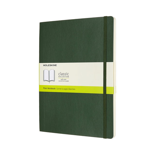 Moleskine classic notitieboek - extra large - softcover - blanco - mirte groen