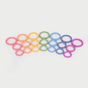 Tickit® regenboog houten ringen