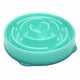 Outward hound fun feeder - anti schrok hondenvoerbak - 6 kleuren en 3 maten - door dierenartsen aanbevolen slow bowl - medium mini - blauw