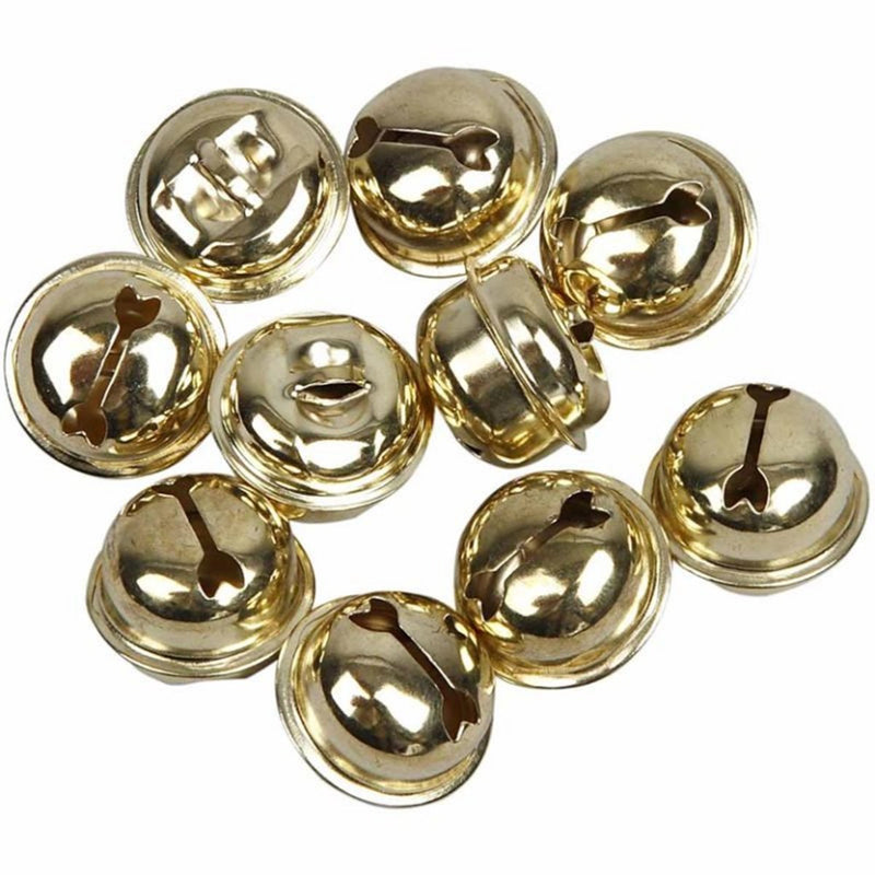 Load image into Gallery viewer, Creativ company cc belletjes goud 12 stuks
