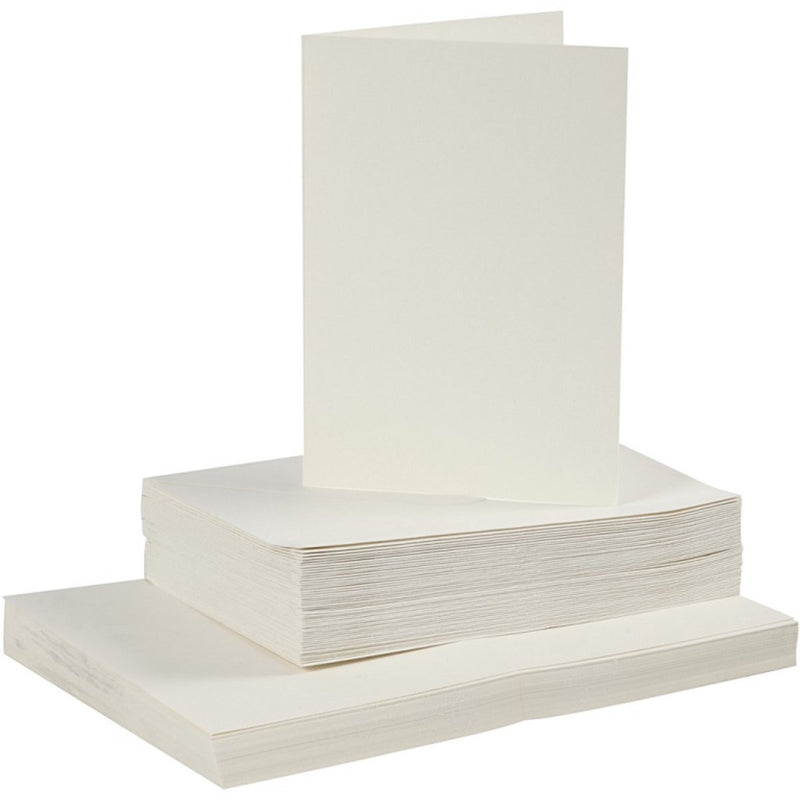 Load image into Gallery viewer, Creativ company kaarten en enveloppen - off-white - 50 sets - 10,5 x 15cm
