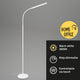Briloner pivaz - vloerlamp dimbaar - woonkamer staande lamp - met touch - wit - h: 126.5cm