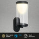 Briloner - wandlamp buiten - buitenlamp met verwisselbare batterij - zwart - buitenverlichting - 24 x 12 x 10 cm - zwart