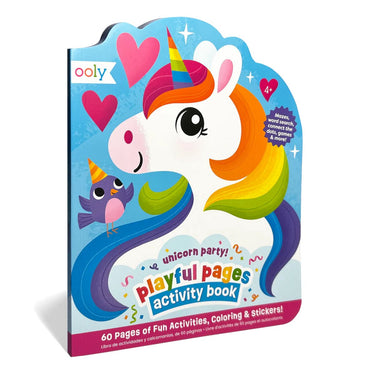 Ooly - playful pages - kleurbare stickerboek - unicorn party!
