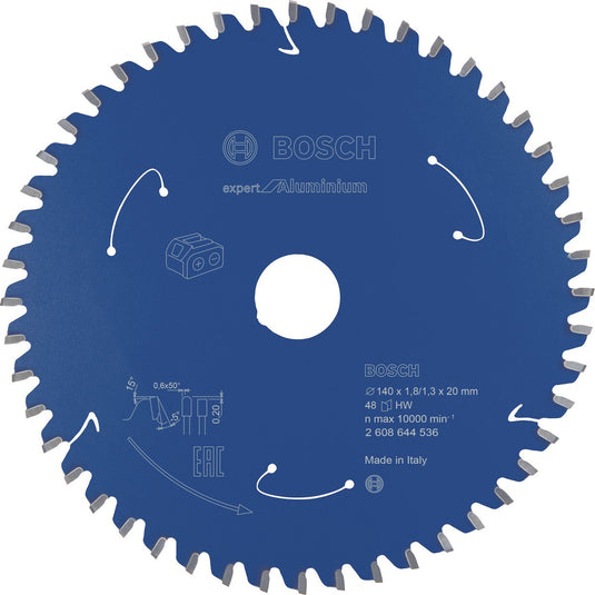 Bosch cirkelzaagblad expert voor aluminium voor accu-handcirkelza...