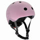 Scoot ride helmet – kinderhelm – s 51-55 cm – led achterlicht – magnetische sluiting – verstelbaar – roze