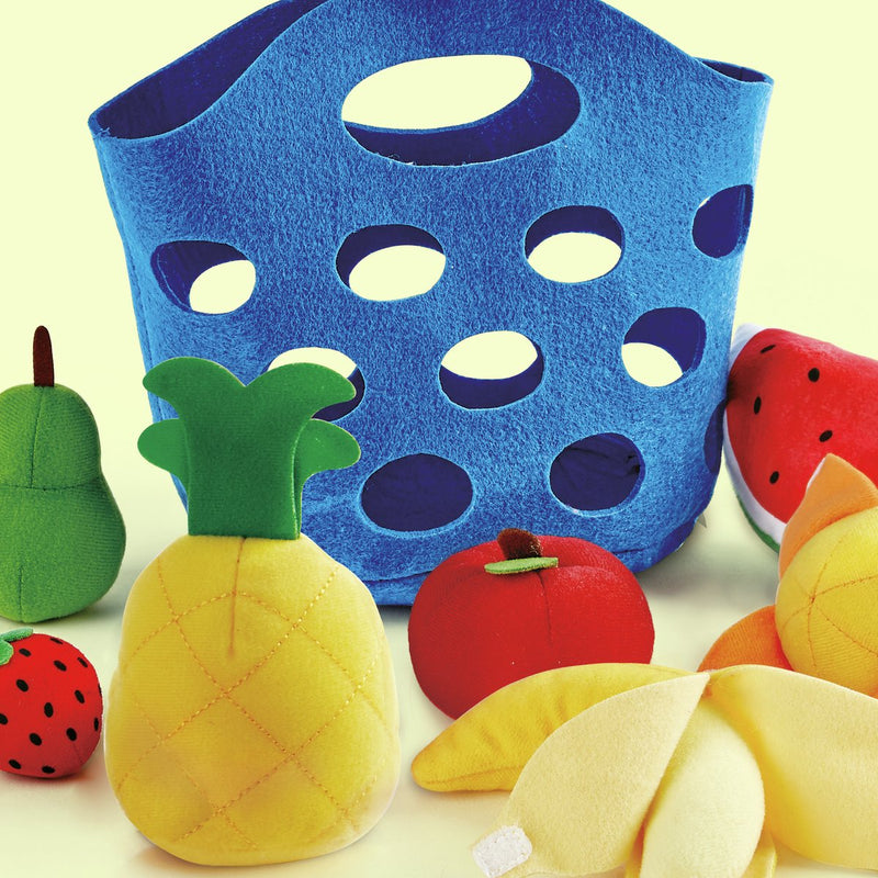 Load image into Gallery viewer, Hape vilt fruitmandje - 8dlg.
