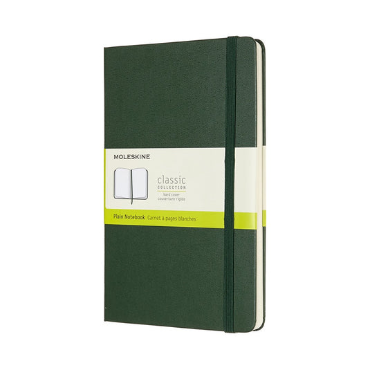 Moleskine classic notitieboek - large - hardcover - blanco - mirte groen