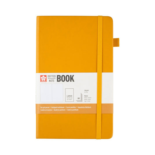 Sakura notitieboek - a5 dot grid � harde kaft � 140 g m� papier � japanse kerria � 21 x 14 cm