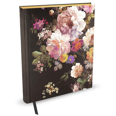 Peter pauper oversize notitieboek - midnight floral - 18x23 cm