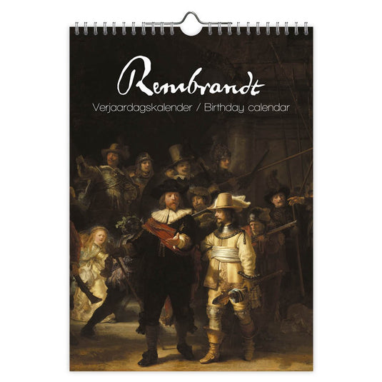 Rembrandt van rijn rembrandt verjaardagskalender - a4