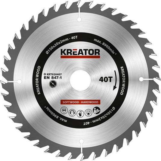 Kreator zaagblad hout 150mm40t