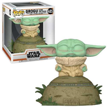Funko pop deluxe: mandalorian - the child using the force - pop #485
