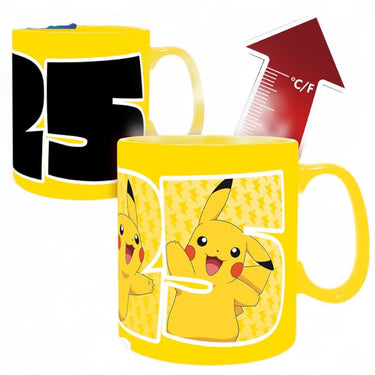 Abystyle pokemon - mug heat change - 460 ml - pikachu 25 - cb box