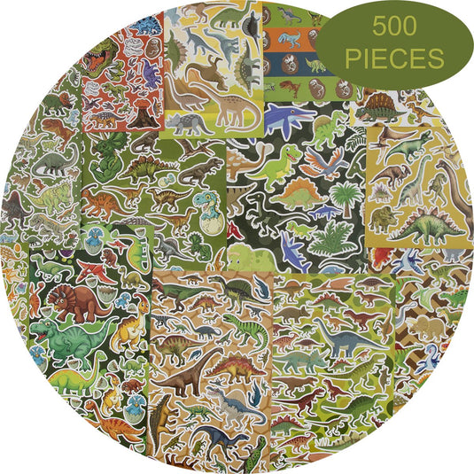 Grafix mega stickerset dinosaurus, 500st.