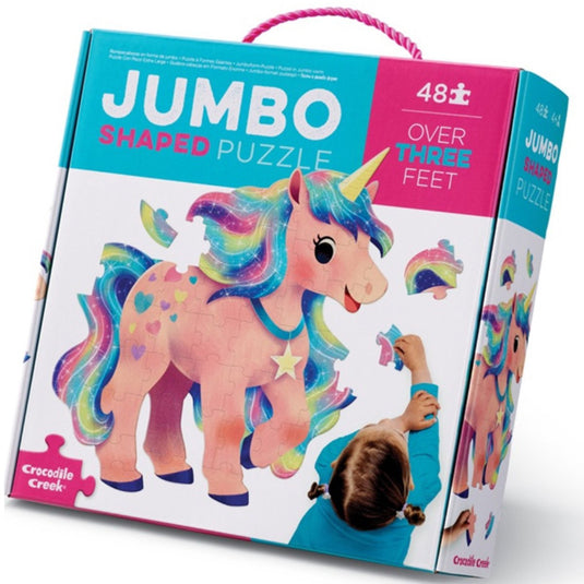 Crocodile creek jumbo puzzel unicorn - 48 stukjes