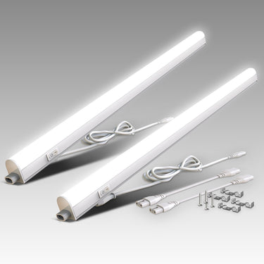 Briloner b.k.licht took - set van 2 led onderbouwverlichting - onderkast licht - 4w - 400lm - 4.000k neutraal wit licht - keukenlamp - 31cm - wit