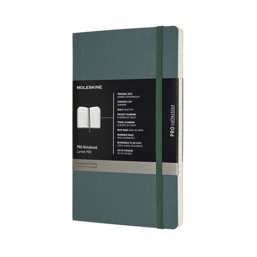 Moleskine professional notitieboek - large - softcover - bos groen