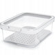 Rotho cauma koelkastorganizer 18.4x13.6x6.2 cm 1.2l wit transparant