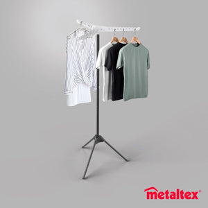 Metaltex - droogrek tri-hang - verstelbaar kledingrek - 150cm - multifunctioneel - inklapbaar - voor 33 kledinghangers