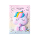 Lazy stars - notitieboekje - squishy eenhoorn - 1 stuk - 128 vellen