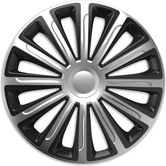Versaco wieldoppen 16 inch - trend zilver - 4 stuks
