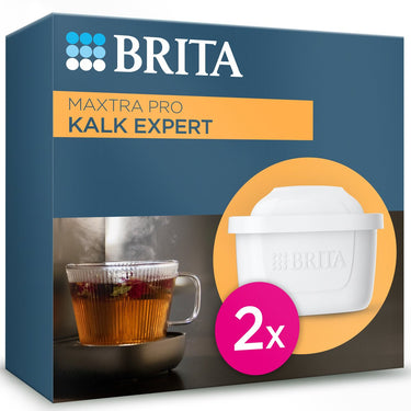 Brita waterfilterpatroon maxtra pro kalk expert - 2 stuks - originele waterfilter voor alle kannen voor bescherming van apparaten bij hard water - filtert o.a. kalk, onzuiverheden, chloor en metalen