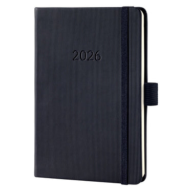 Sigel weekagenda 2026 conceptum - formaat a6 - met extra notitieruimte - zwart - hardcover - si-c2615