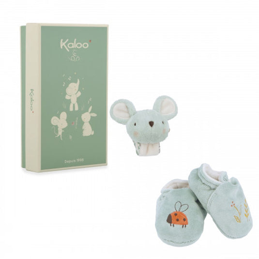 Kaloo - babygeschenkset muis - blauw