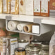 Joseph joseph keukenkastorganizer voor aluminiumfolie, huishoudfolie, bakpapier en zakjes – ruimtebesparende houder - grijs - medium