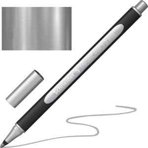 Schneider schrijfwaren schneider metallic liner - paint-it 020 - 1-2mm - zilver metallic - s-ml02001007