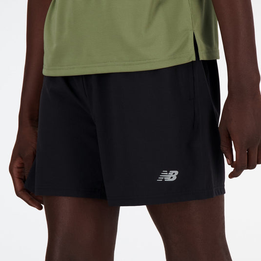 New balance sport essentials lined short 5 heren sportbroek - black